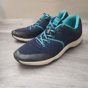 Vionic Blue Shoes Size 10 Emerald Style Joint Support Mesh Walking Workout Comfy